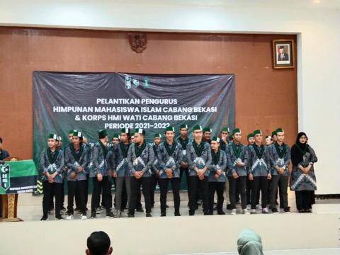 HMI Bekasi Gelar Pelantikan di Islamic Center HMI Bekasi Gelar Pelantikan di Islamic Center