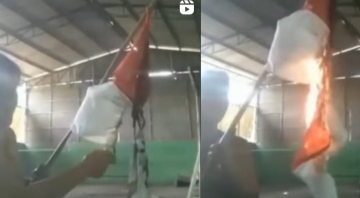 Wanita Asal Karawang Ditangkap karena Bakar Bendera Merah Putih Wanita Asal Karawang Ditangkap karena Bakar Bendera Merah Putih