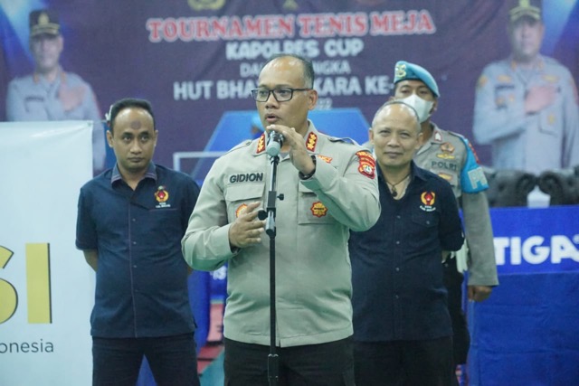 Turnamen Tenis Meja Resmi Dibuka Kapolres Metro Bekasi Turnamen Tenis Meja Resmi Dibuka Kapolres Metro Bekasi