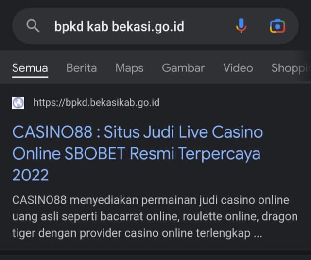 Diretas Jadi Situs Judi Online, Website BPKD Bekasi kini Dinonaktifkan Diretas Jadi Situs Judi Online, Website BPKD Bekasi kini Dinonaktifkan