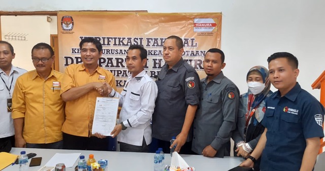 Partai Hanura Bekasi memenuhi Syarat Verifikasi Faktual Partai Hanura Bekasi memenuhi Syarat Verifikasi Faktual