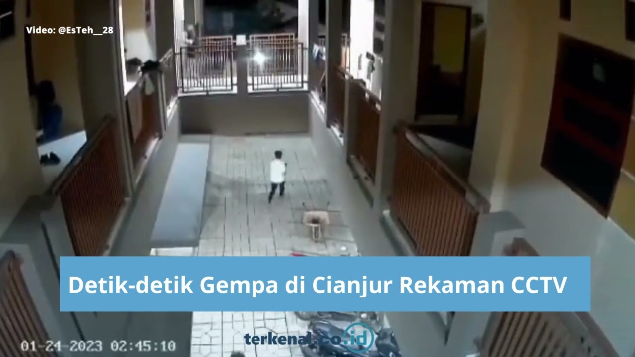 Video: Detik-detik Gempa di Cianjur Rekaman CCTV Video: Detik-detik Gempa di Cianjur Rekaman CCTV