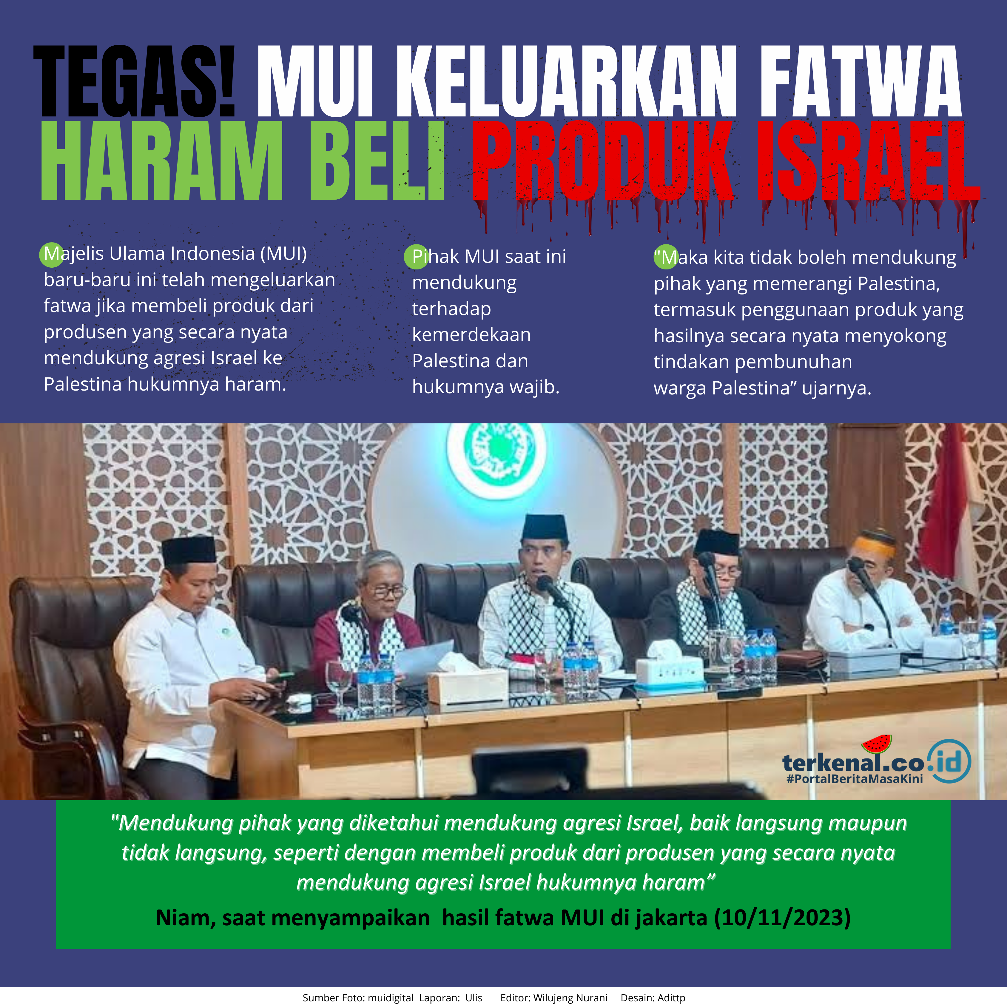 INFOGRAFIS: Fatwa Haram Beli Produk Terafiliasi Israel INFOGRAFIS: Fatwa Haram Beli Produk Terafiliasi Israel