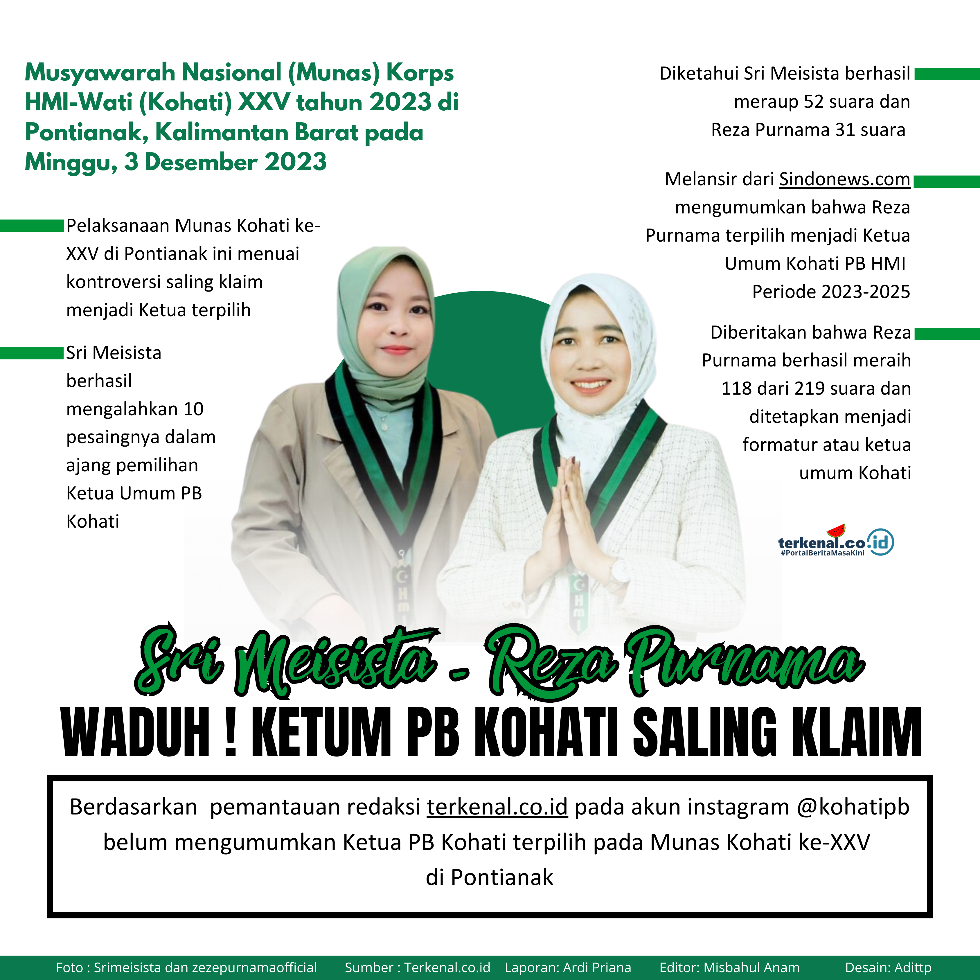 Dua Sosok Ketum Kohati PB HMI Dua Sosok Ketum Kohati PB HMI