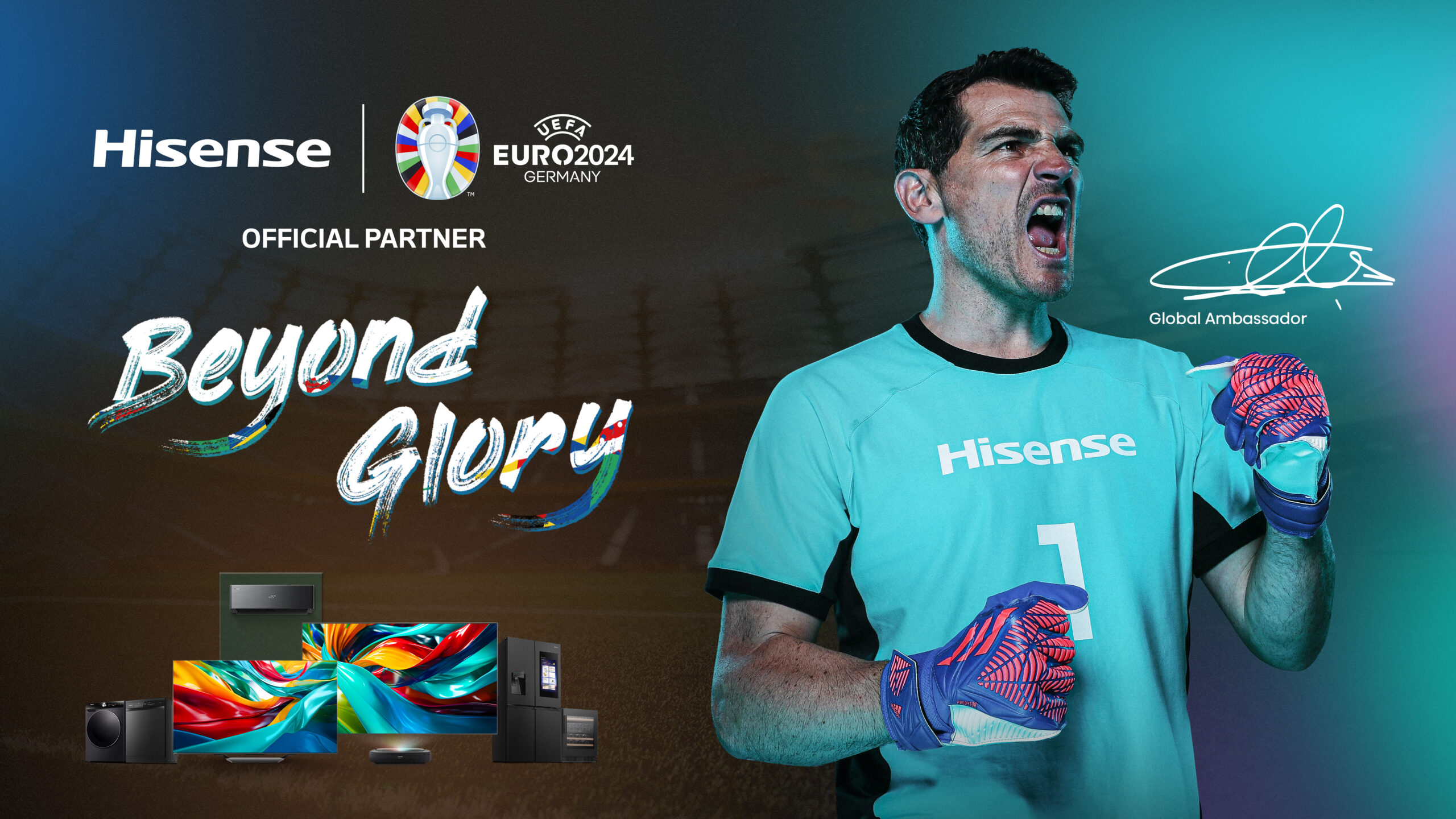 Hisense Menyambut Kiper Iker Casillas dalam ‘Beyond Glory’ Marketing campaign UEFA EURO 2024™ Hisense Menyambut Kiper Iker Casillas dalam ‘Beyond Glory’ Marketing campaign UEFA EURO 2024™
