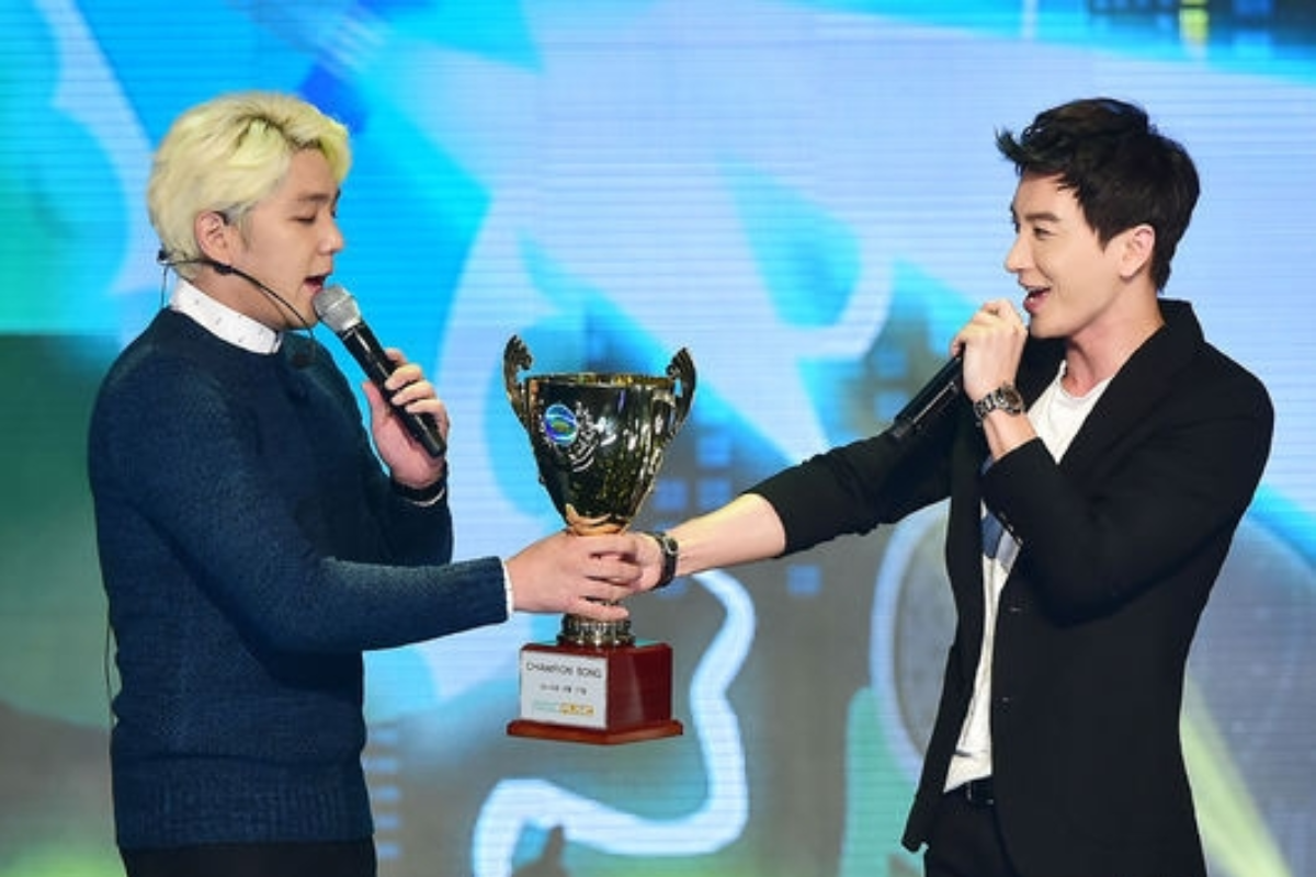 Leeteuk Tremendous Junior setengah bercanda dan setengah serius membela Kangin Leeteuk Tremendous Junior setengah bercanda dan setengah serius membela Kangin