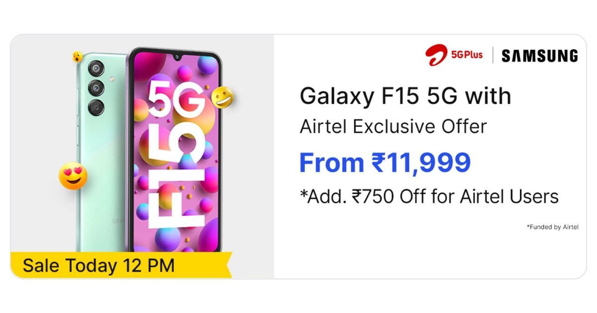 Samsung Galaxy F15 5G Airtel Version Diperkenalkan di India Samsung Galaxy F15 5G Airtel Version Diperkenalkan di India