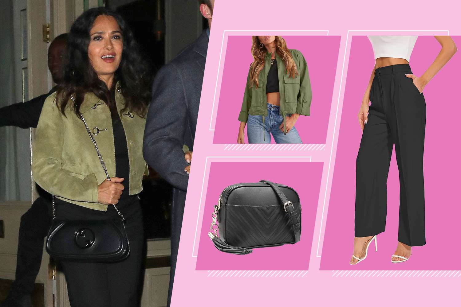Jaket Crop Salma Hayek Adalah Alternatif Bergaya untuk Denim Jaket Crop Salma Hayek Adalah Alternatif Bergaya untuk Denim